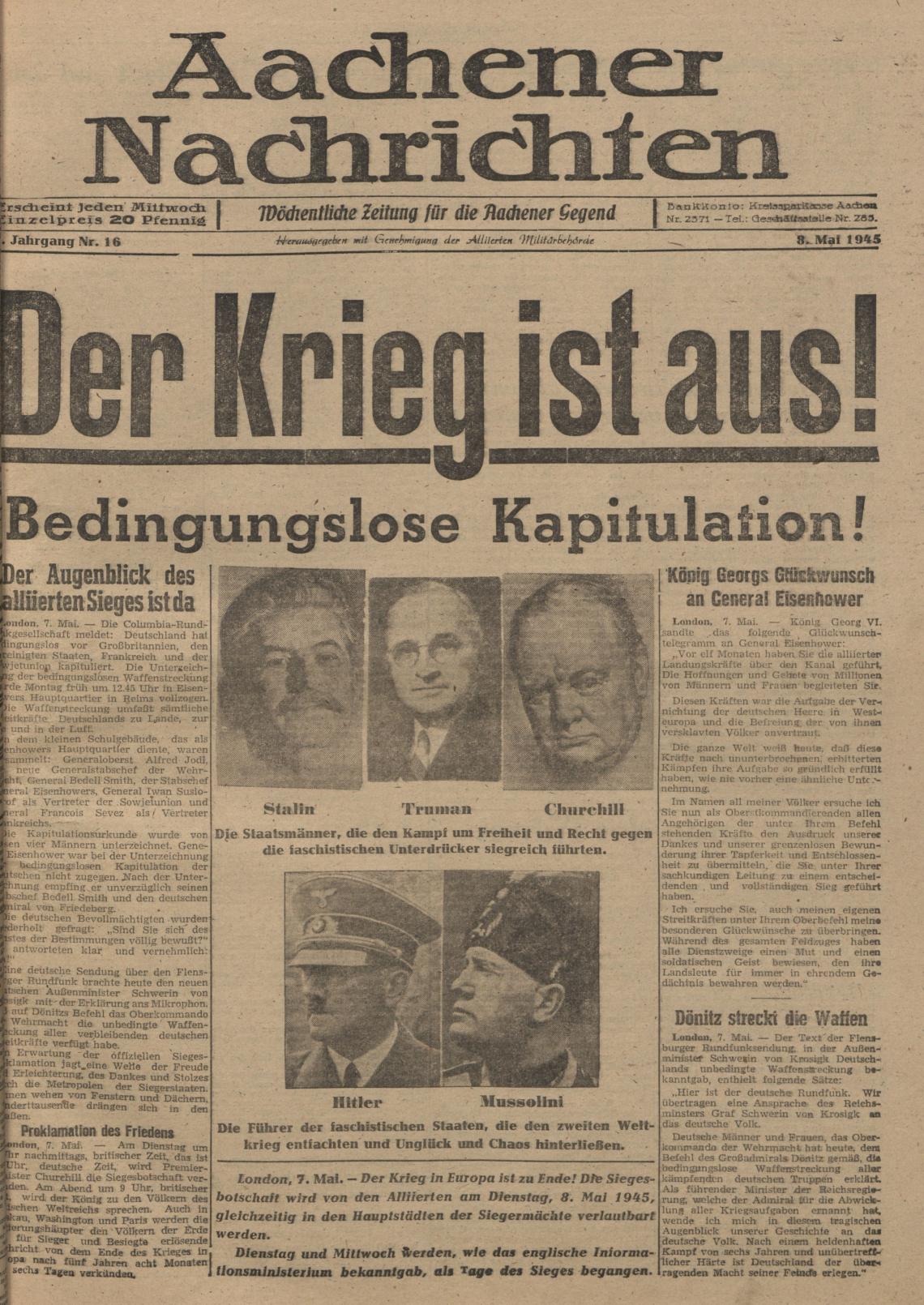 Musik &amp; Erinnerungen zum Tag der Befreiung